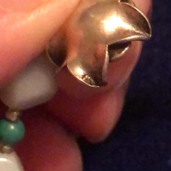 🫶🏼Sterling silver flower green and white bracelet - Picture 5 of 5